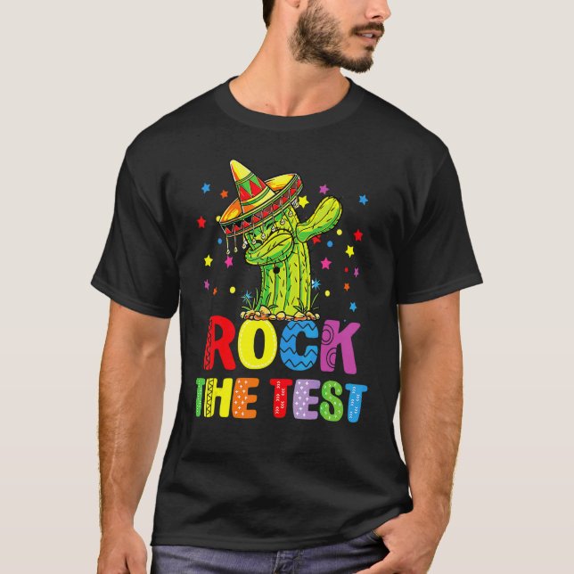 Camiseta Rock The Tes Test Day Teacher Testing Squad Unicor (Anverso)