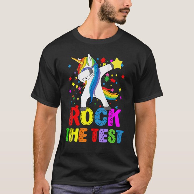 Camiseta Rock The Tes Test Day Teacher Testing Squad Unicor (Anverso)