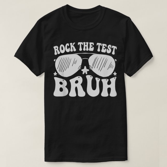 Camiseta Rock The Test Bruh Gafas De Sol Profesora Funn (Diseño del anverso)