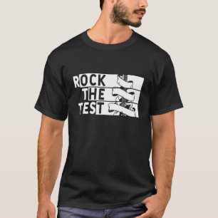 Camiseta Rock The Test Day Guitar Teacher Testing Day