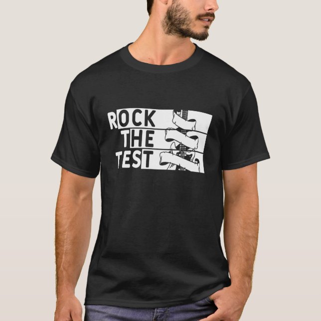 Camiseta Rock The Test Day Guitar Teacher Testing Day (Anverso)