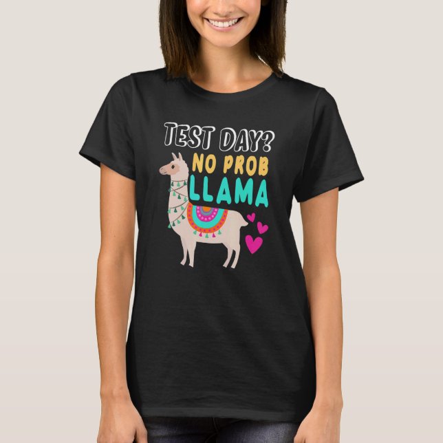 Camiseta Rock the Test Day Llama Teacher Exam Test Teach (Anverso)