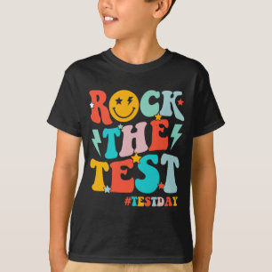 Camiseta Rock The Test Day Motivational Students Ki