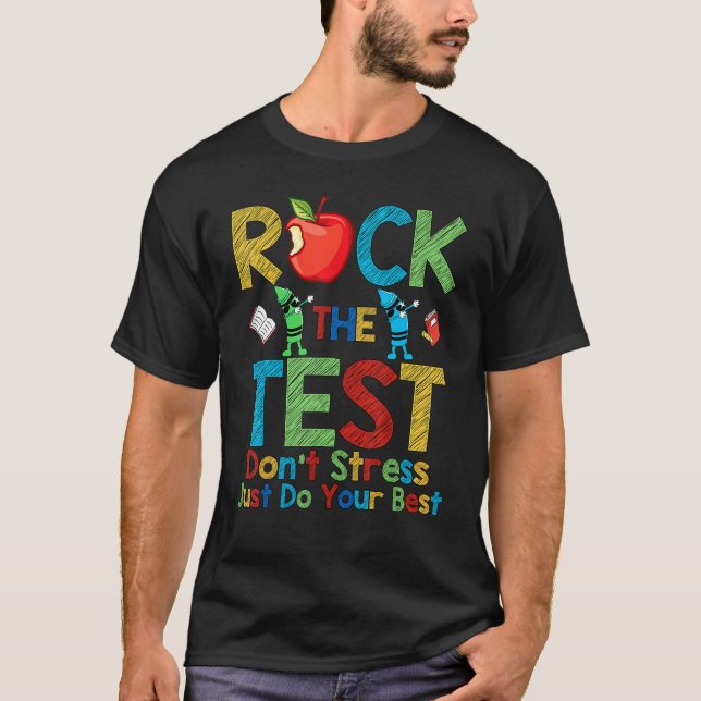 Camiseta Rock The Test Day Probar a profesores Día de Dabin (Anverso)