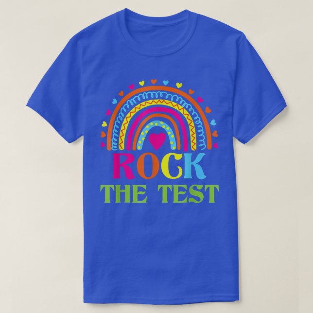 Camiseta Rock The Test Day Probar a profesores Día de prueb (Diseño del anverso)