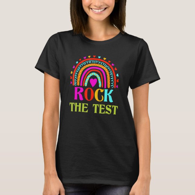Camiseta Rock The Test Day Probar a profesores Día de prueb (Anverso)