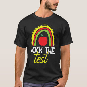 Camiseta Rock The Test Day Rainbow Testing Day Student Y