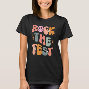 Camiseta Rock The Test Day Retro Motivational Teach