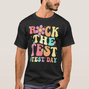 Camiseta Rock The Test Day Retro Motivational Teach