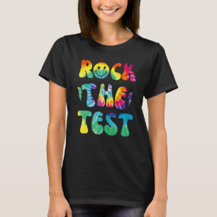 Camiseta Rock The Test Day Retro Motivational Teach