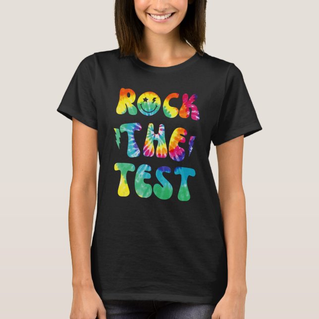 Camiseta Rock The Test Day Retro Motivational Teach (Anverso)