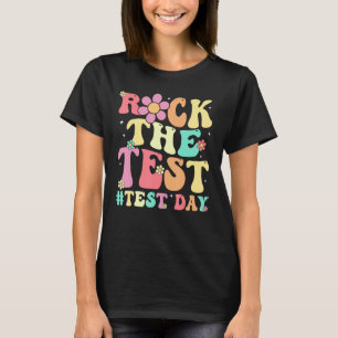 Camiseta Rock The Test Day Retro Motivational Teach