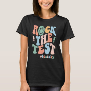 Camiseta Rock The Test Day Retro Motivational Teach