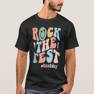 Camiseta Rock The Test Day Retro Motivational Teach