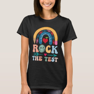 Camiseta Rock The Test Day Retro Motivational Teach
