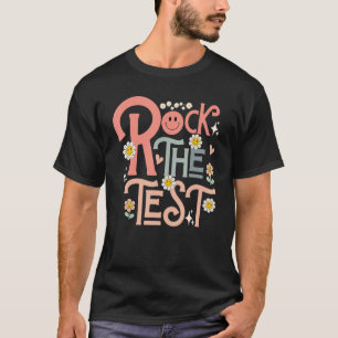 Camiseta Rock The Test Day Retro Motivational Teach