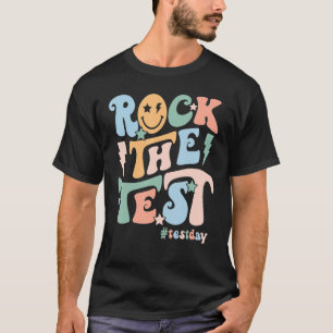Camiseta Rock The Test Day Retro Motivational Teach