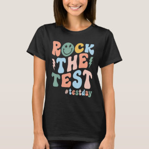 Camiseta Rock The Test Day Retro Motivational Teach
