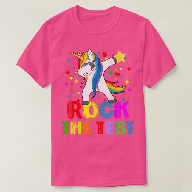 Camiseta Rock The Test Day Teacher Testing Squad Unic (Diseño del anverso)