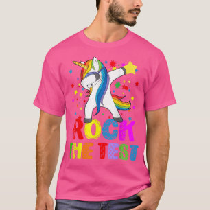 Camiseta Rock The Test Day Teacher Testing Squad Unic