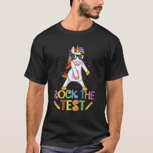 Camiseta Rock The Test Day Teacher Testing Squad Unic