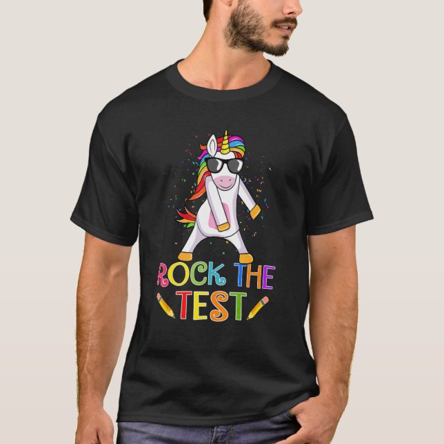 Camiseta Rock The Test Day Teacher Testing Squad Unic (Anverso)