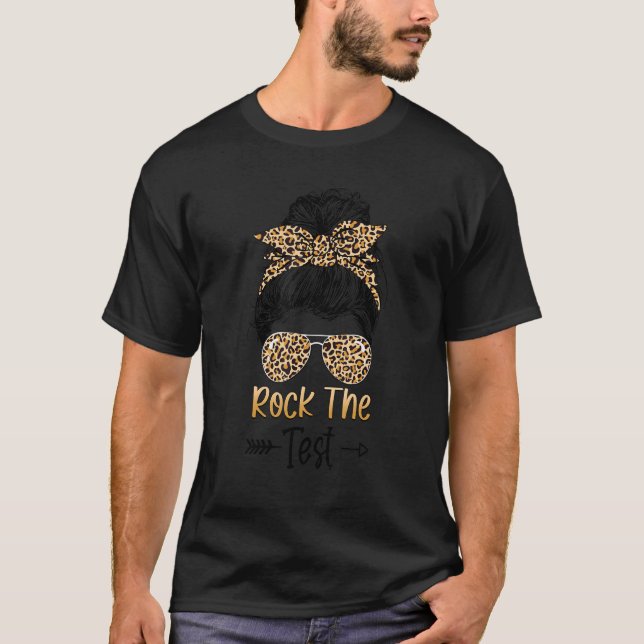 Camiseta Rock The Test Day Testing Day Testing Day Teacher  (Anverso)
