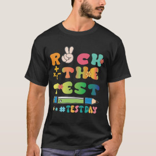 Camiseta Rock The Test Día de Exámenes Groovy Motivati T-S