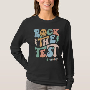 Camiseta Rock The Test Día de Pruebas Retro Motivacional En