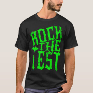 Camiseta Rock The Test Día de Pruebas Retro Motivacional En