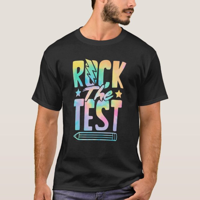Camiseta Rock the Test Happy Testing Day (Día de prueba fel (Anverso)