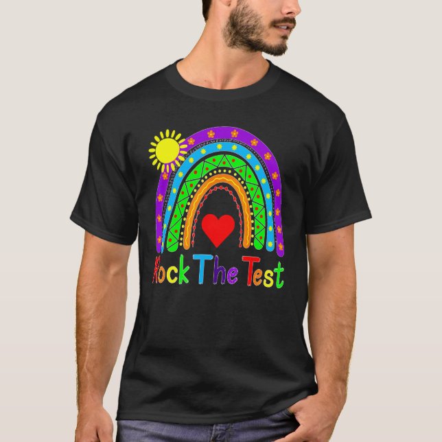 Camiseta Rock The Test Just Do Your Best Teachtest Day R (Anverso)