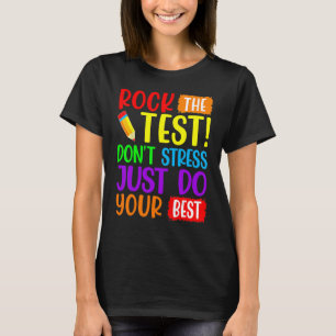 Camiseta Rock The Test Just Haz Tu Mejor Prueba De Maestros