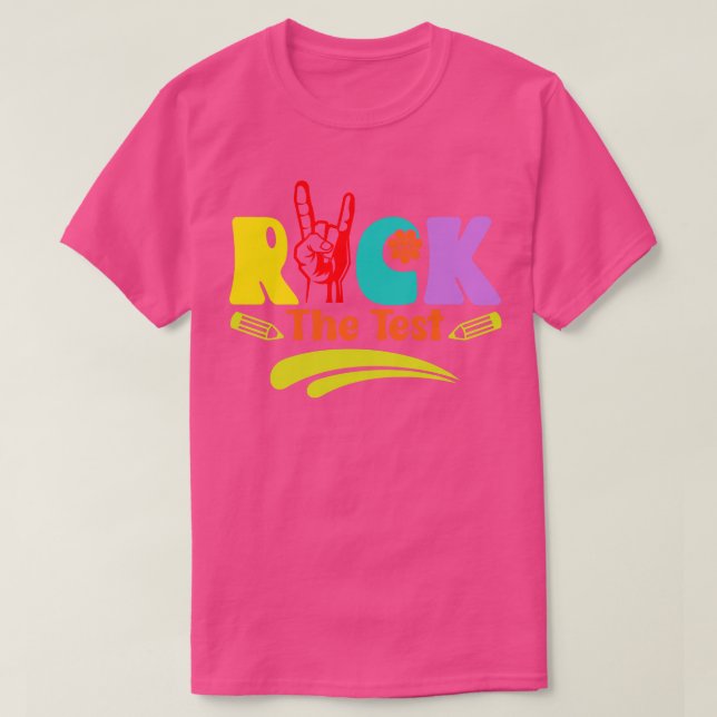 Camiseta Rock The Test Motivational School Test Day (Diseño del anverso)