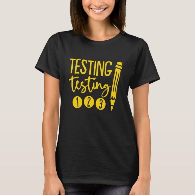 Camiseta Rock The Test No Stress Haz lo Mejor (Anverso)