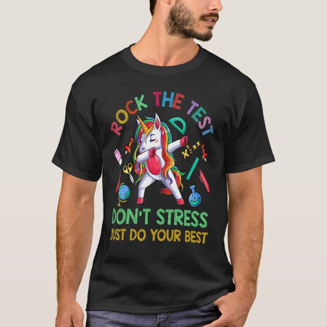 Camiseta Rock The Test No Stress Haz tu mejor equipo (Anverso)