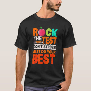 Camiseta Rock The Test No Stress Haz tu mejor examen