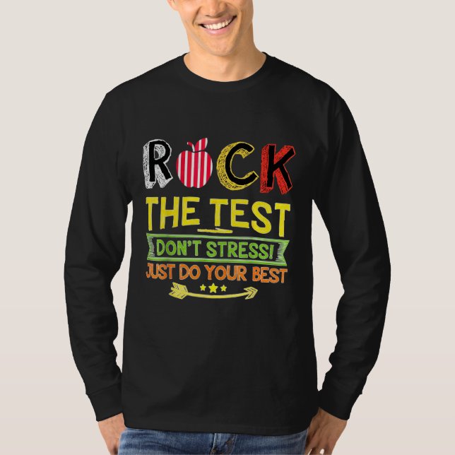 Camiseta Rock The Test No Stress Haz Tu Mejor Testimonio (Anverso)