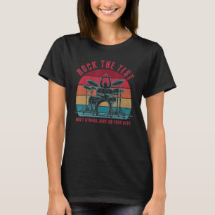 Camiseta Rock The Test No Stress Test Day Funny Testing D