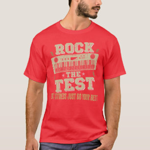 Camiseta Rock The Test No Stress Test Day Funny Testing D