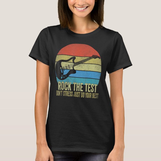 Camiseta Rock The Test No Stress Test Day Testing (Anverso)