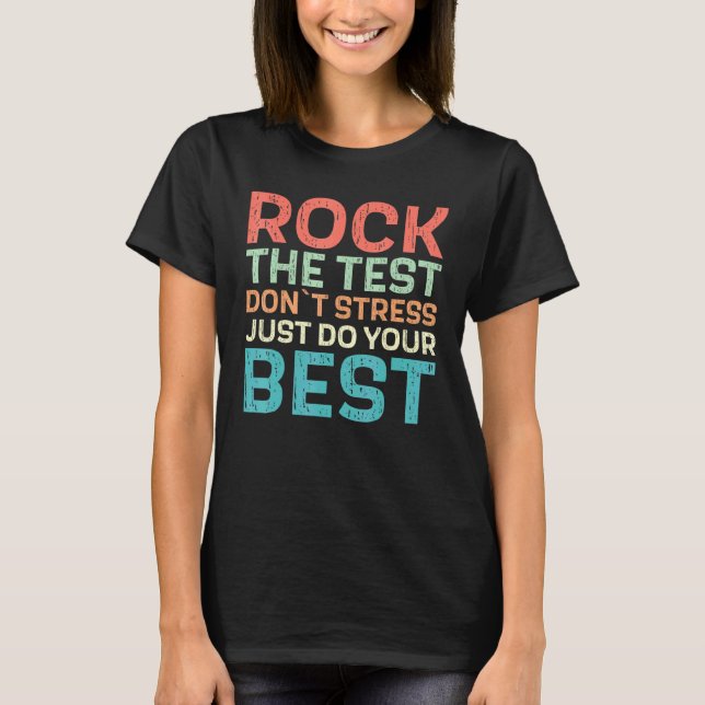 Camiseta Rock The Test - Profesor (Anverso)