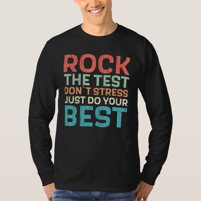 Camiseta Rock The Test - Profesor (Anverso)