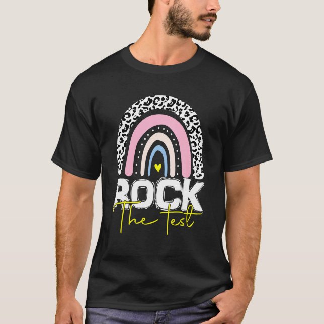 Camiseta Rock The Test, profesor de Día de prueba, leopardo (Anverso)