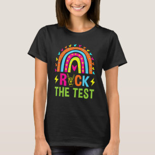 Camiseta Rock The Test Rainbow Testing Day Motivation Tea