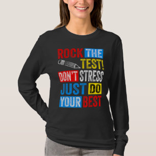 Camiseta Rock The Test Retro Vintage Test Day Teacher 1
