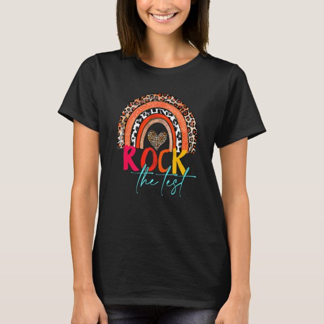 Camiseta Rock The Test Teacher Test Day Test Day Testing Da (Anverso)