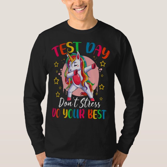 Camiseta Rock The Test Teacher Test Day Test Day Testing Da (Anverso)