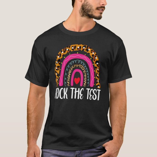 Camiseta Rock The Test Teacher Test Day Test Day Testing Da (Anverso)