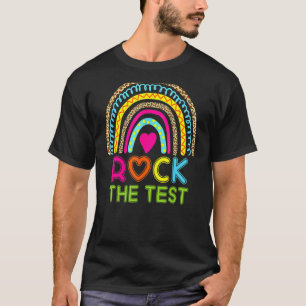 Camiseta Rock The Test Teacher Test Day Test Day Testing Da